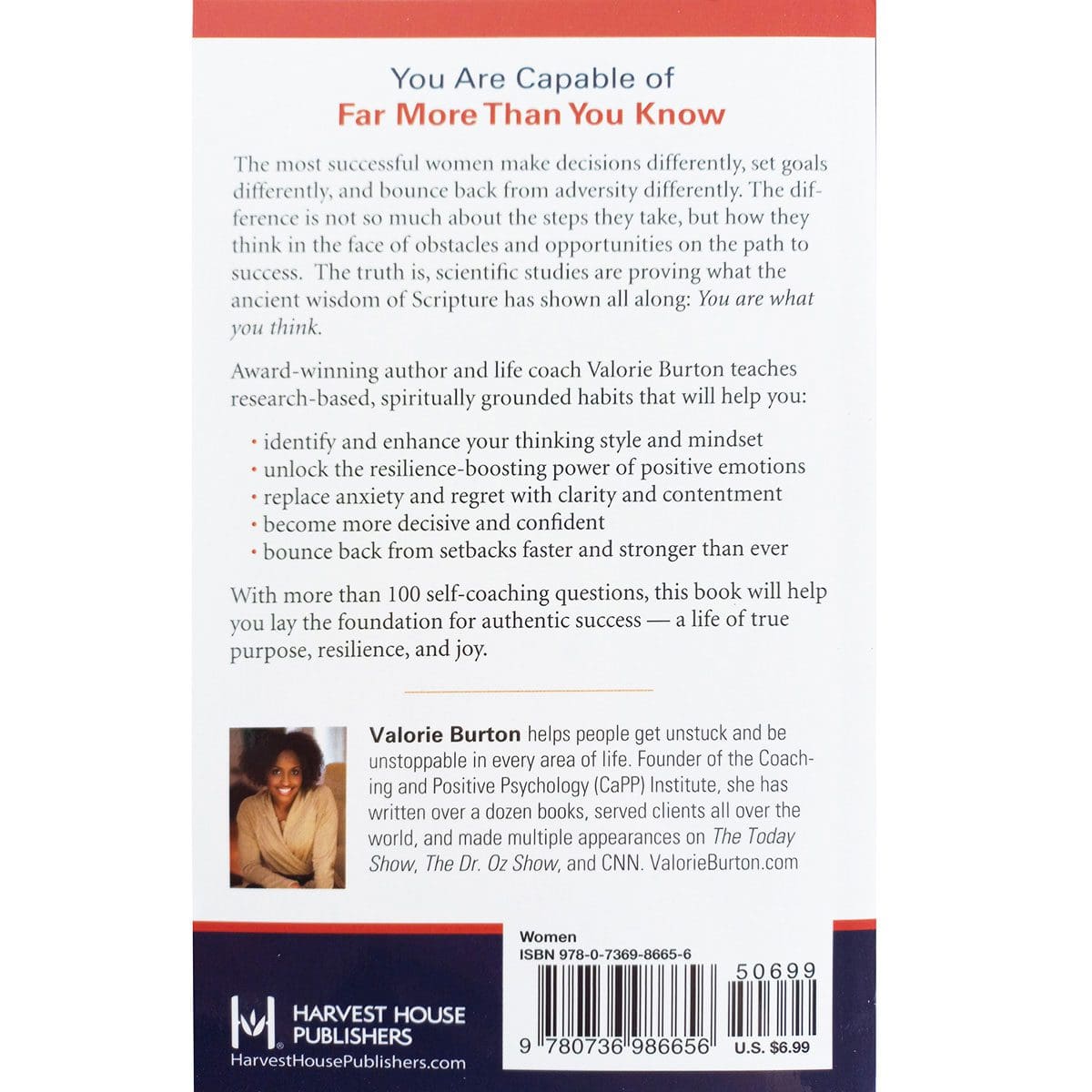 9780736986656_back Successful Women Think Differently: 9 Habits (Mass Market Paperback) - Image 2