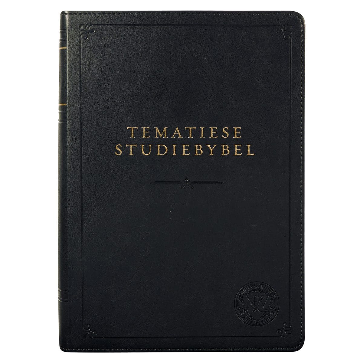 9781431623327_front NLV Swart Kunsleer Tematiese Studiebybel Met Duimgrepe - Image 1