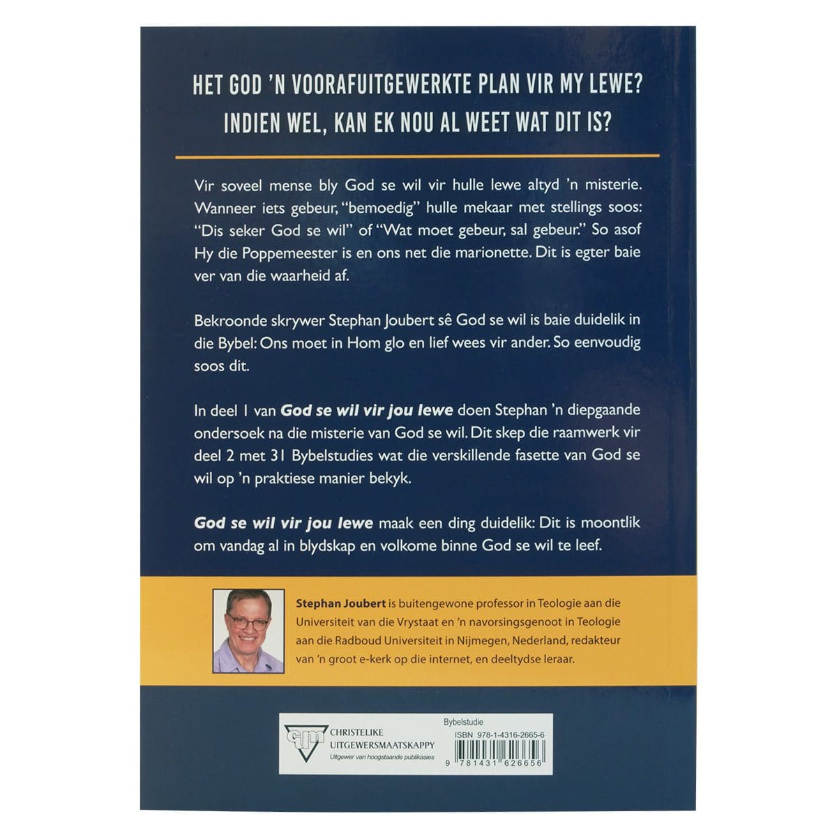 9781431626656_back God Se Wil Vir Jou Lewe - 31 Studies (Sagteband) - Image 2