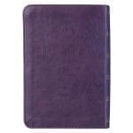 KJV Purple Faux Leather Compact Bible Large Print Red Letter - Image 2