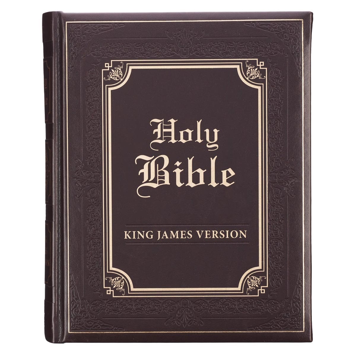 9781432118099_front KJV Brown Faux Leather Family Bible - Image 1