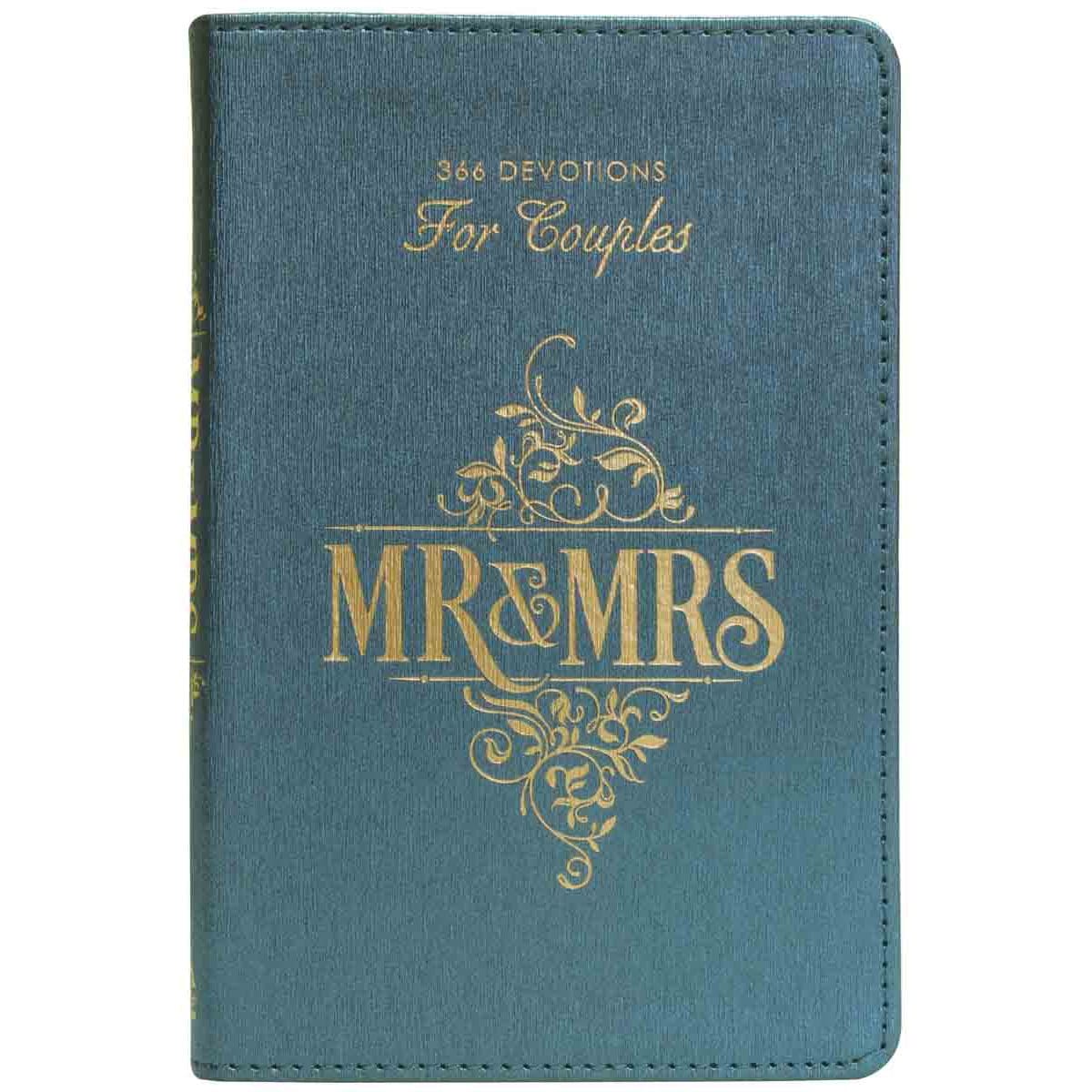 9781432118860_front Mr & Mrs 366  Faux Leather Devotions For Couples - Image 1