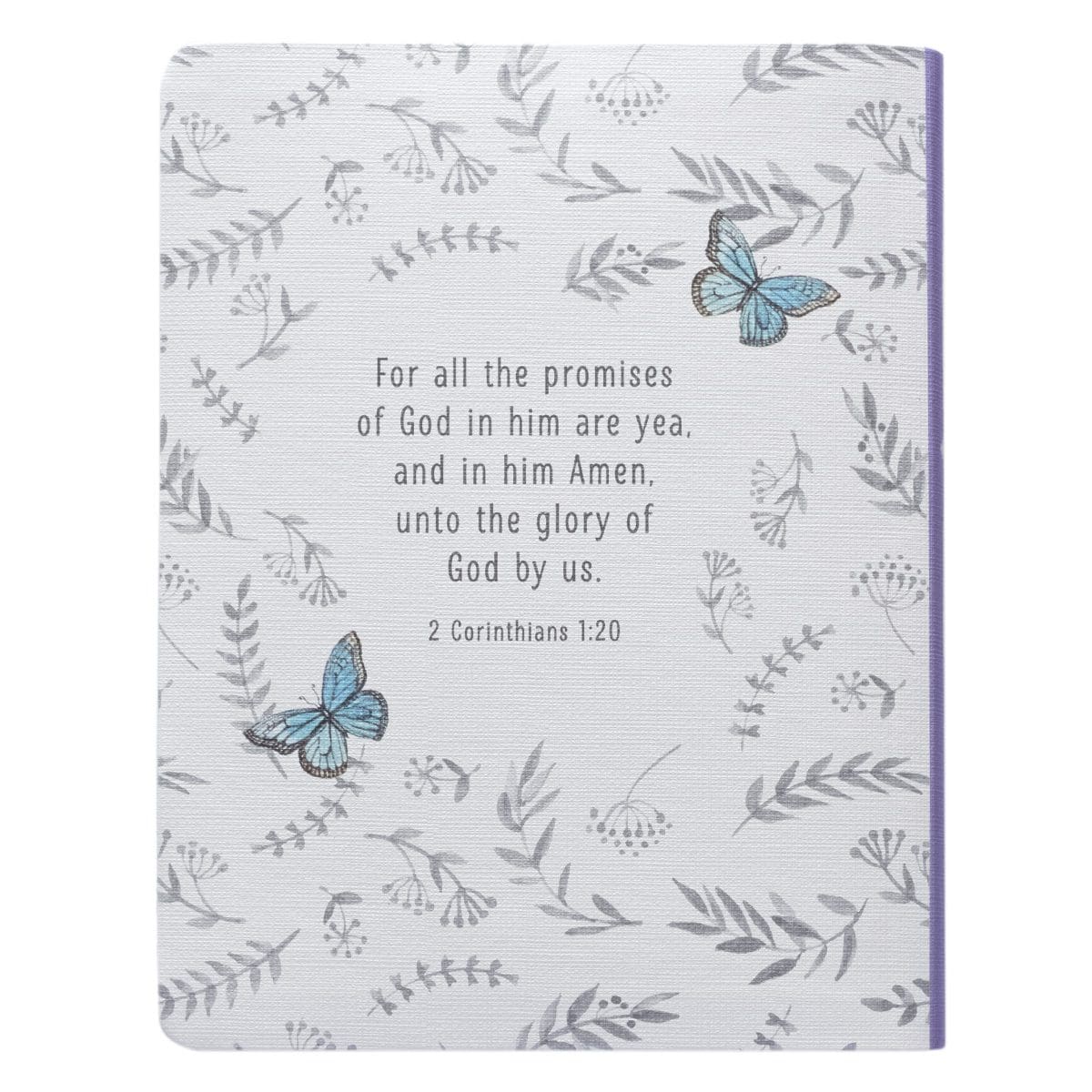 9781432125165_back KJV Butterflies Flexcover Faux Leather My Promise Bible - Image 2