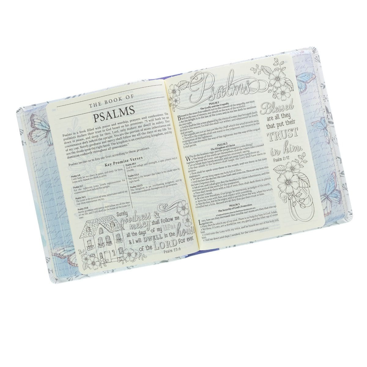 9781432125165_feature4 KJV Butterflies Flexcover Faux Leather My Promise Bible - Image 6