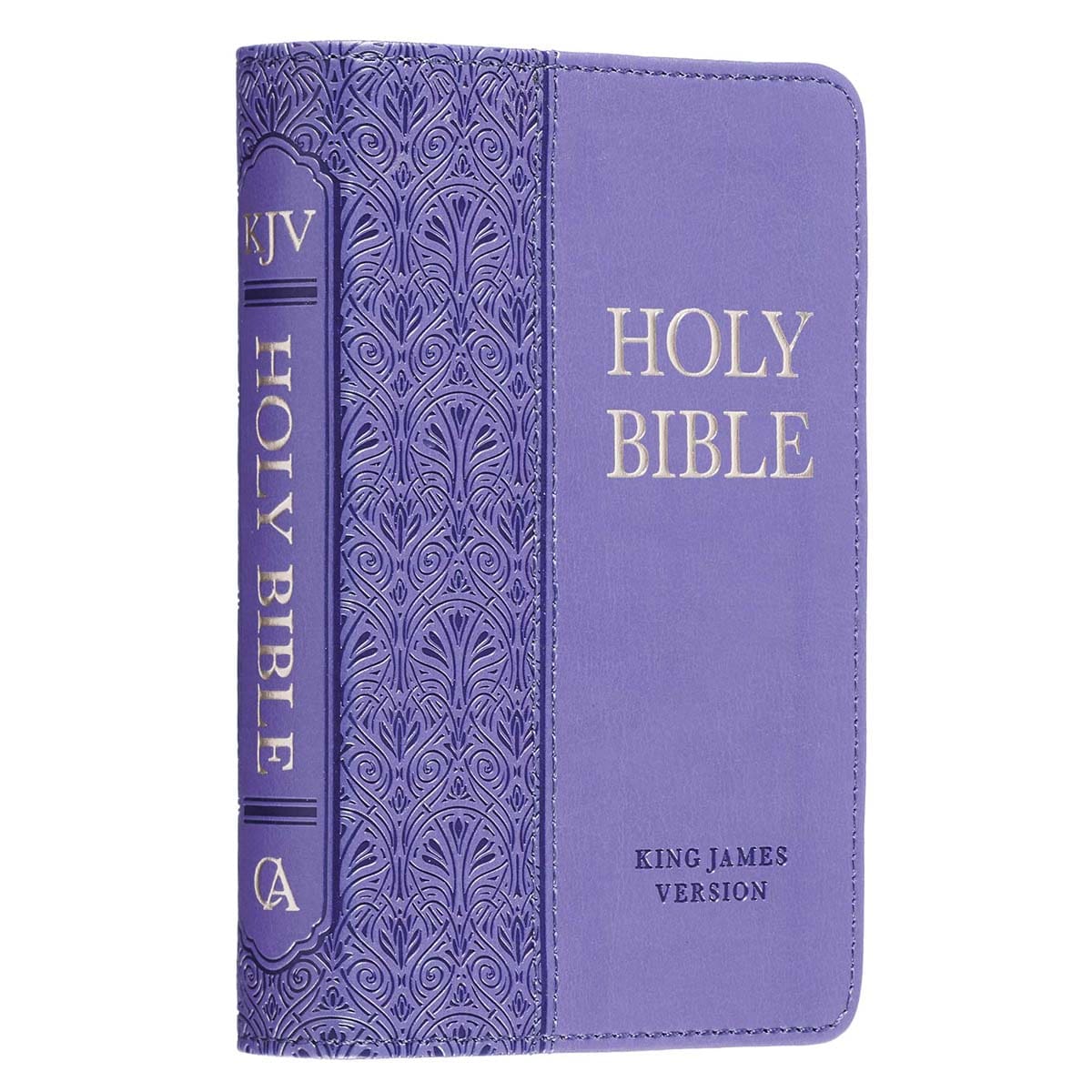 9781432132927_feature1 KJV Purple Faux Leather Mini Pocket Bible - Image 1