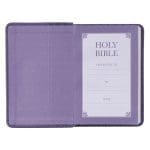 KJV Purple Faux Leather Mini Pocket Bible - Image 6