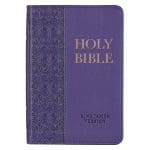 KJV Purple Faux Leather Mini Pocket Bible - Image 2