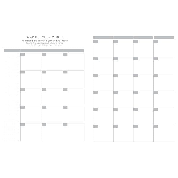 Baxter Undated Planner A4 Grey (Durable Synthetic Fibre Flexcover) - Image 3