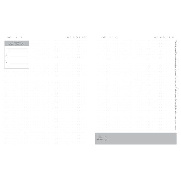 Baxter Undated Planner A4 Grey (Durable Synthetic Fibre Flexcover) - Image 4