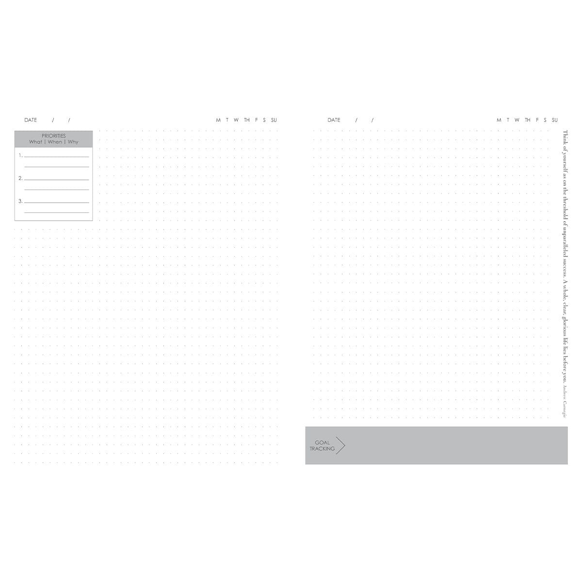 9781432134488_feature3 Baxter Undated Planner A4 Grey (Durable Synthetic Fibre Flexcover) - Image 4