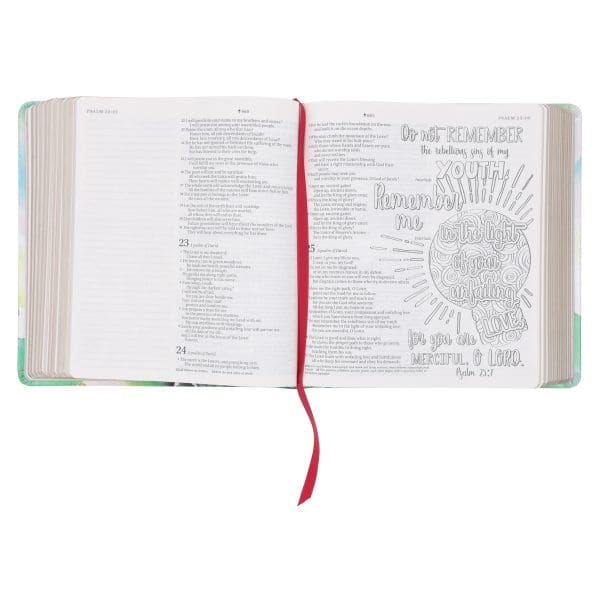 NLT Joyful Colors Faux Leather Inspire Prayer Filament-Enabled Bible - Image 2