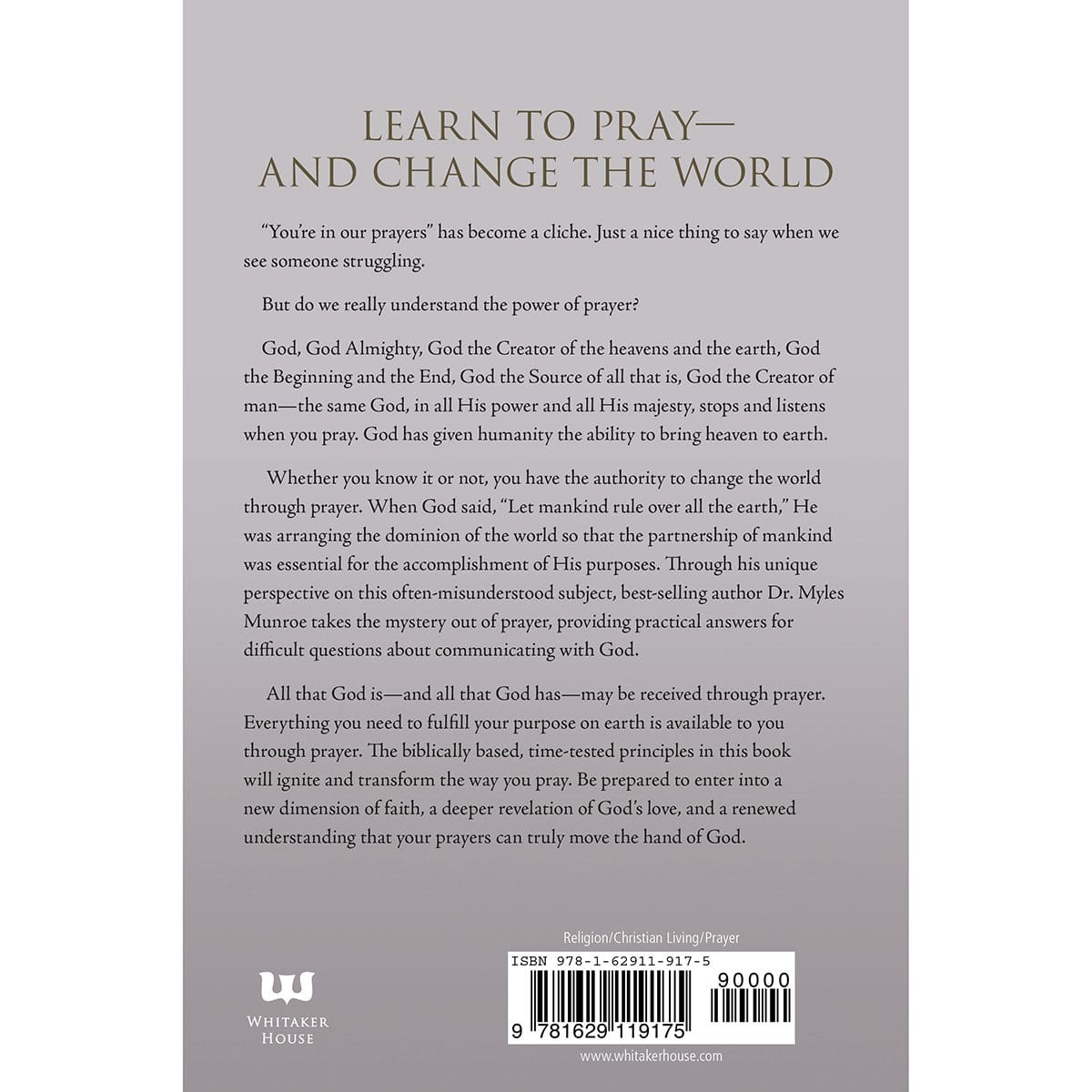 9781629119175_back Understanding The Purpose And Power Of Prayer Expanded (Paperback) - Image 2