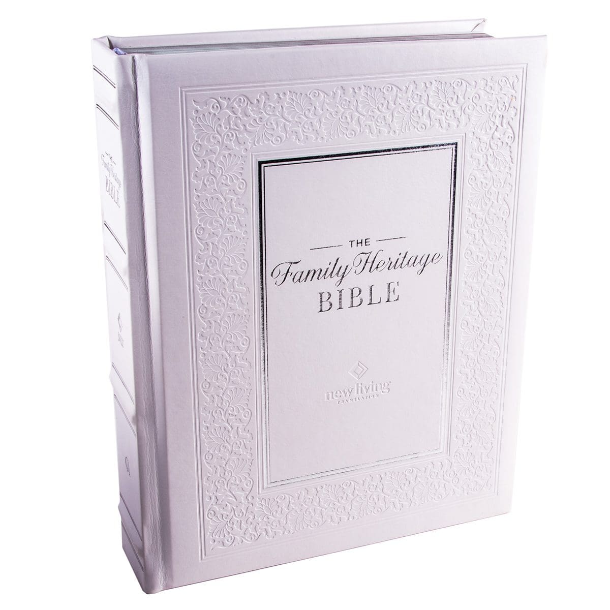 9781639522286_feature1 NLT The Family Heritage Bible White Hardcover - Image 3
