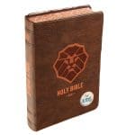 KJV Brown Lion Faux Leather Flexcover Kids Bible Large Print - Image 3