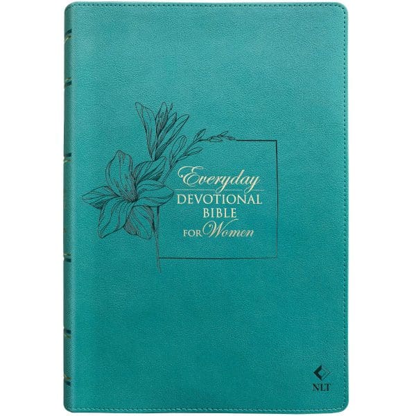 NLT Teal Flexcover Faux Leather Everyday Devotional Bible for Women - Image 1