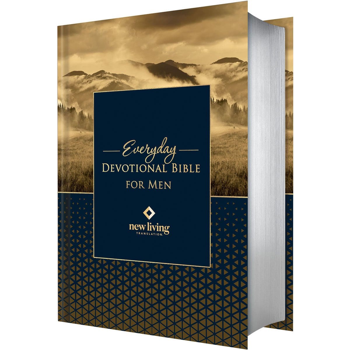 9781639524204_feature1 NLT Landscape Hardcover Everyday Devotional Bible for Men - Image 2