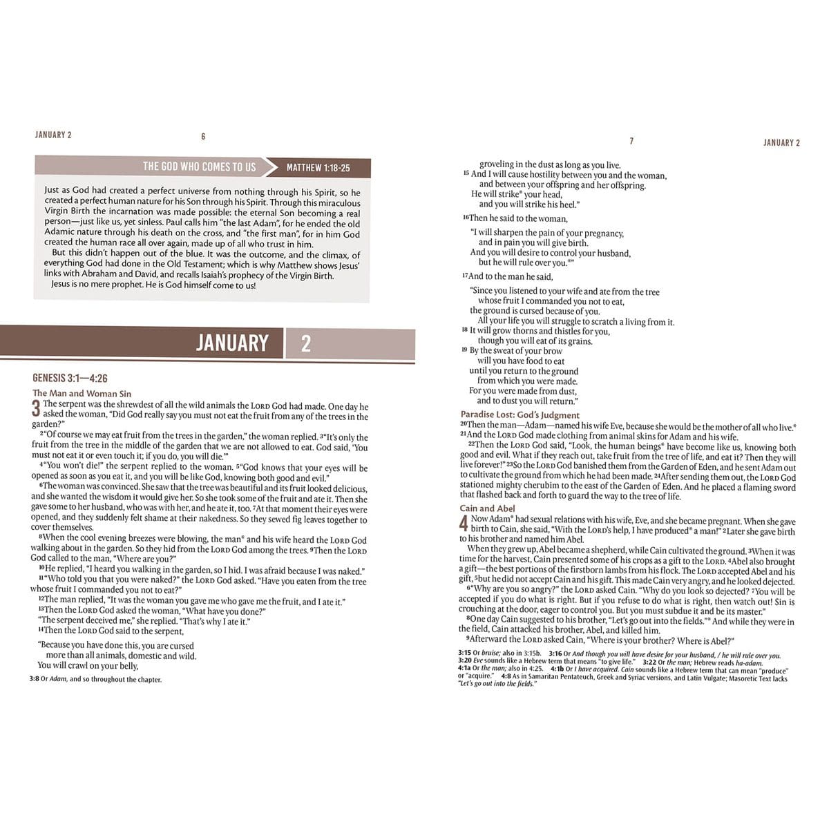 9781639524204_feature2 NLT Landscape Hardcover Everyday Devotional Bible for Men - Image 3