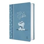 NLT Blue Elephant Flexcover Faux Leather Baby Bible for Boys - Image 2