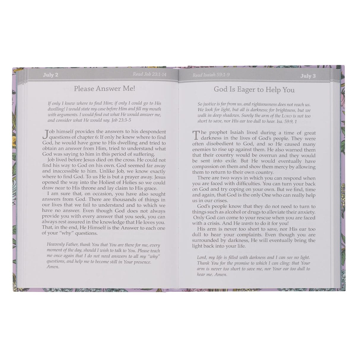 9781639525867_feature3 I Will Sing with Joy: Live Each Day in the Glory of God's Love 366 Devotions (Hardcover) - Image 5