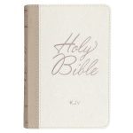 KJV White Faux Leather Mini Pocket Bible