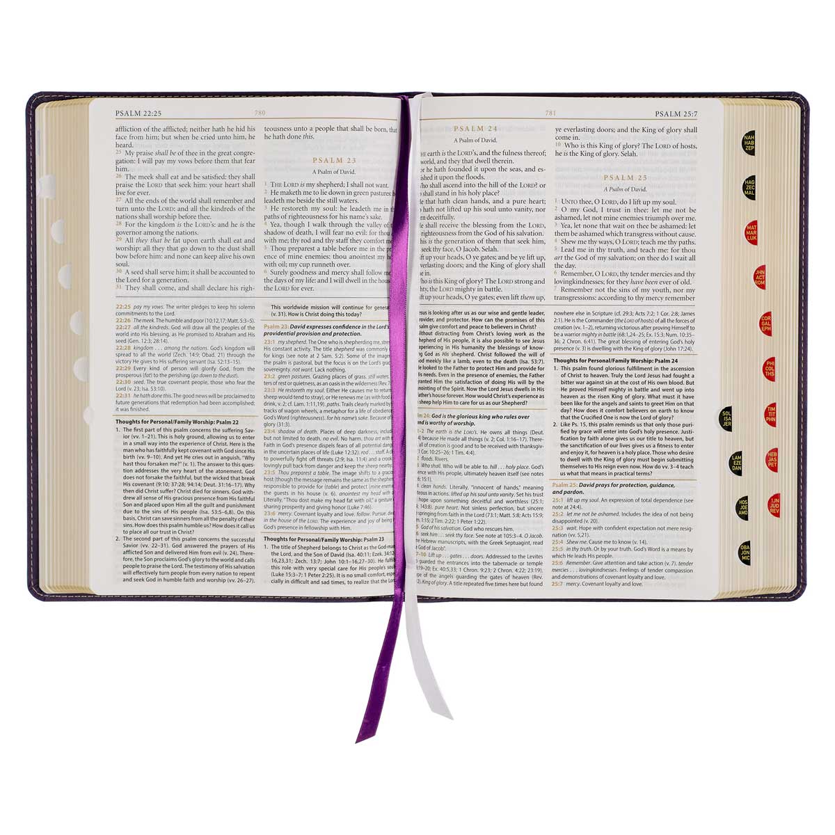 9781642728910_feature5 KJV Purple Faux Leather Flexcover Study Bible Large Print - Image 7