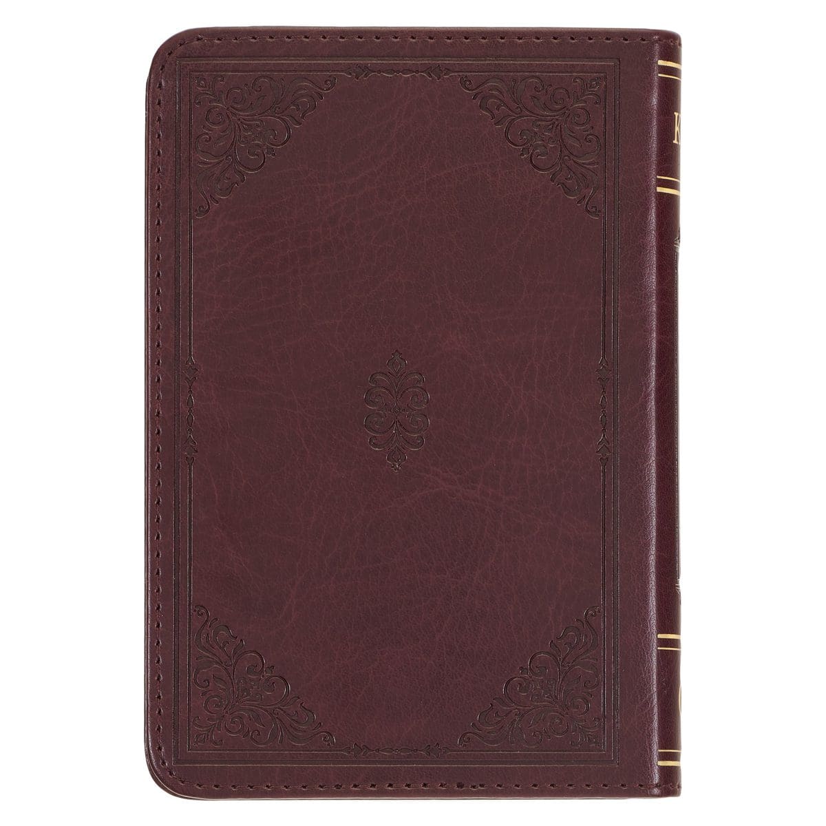 9781642729184_back KJV Burgundy Faux Leather Mini Pocket Bible - Image 2