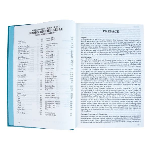 NKJV Teal Hardcover Bible - Image 5