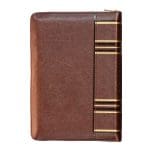ESV Dark Brown Faux Leather Compact Bible With Zip - Image 2
