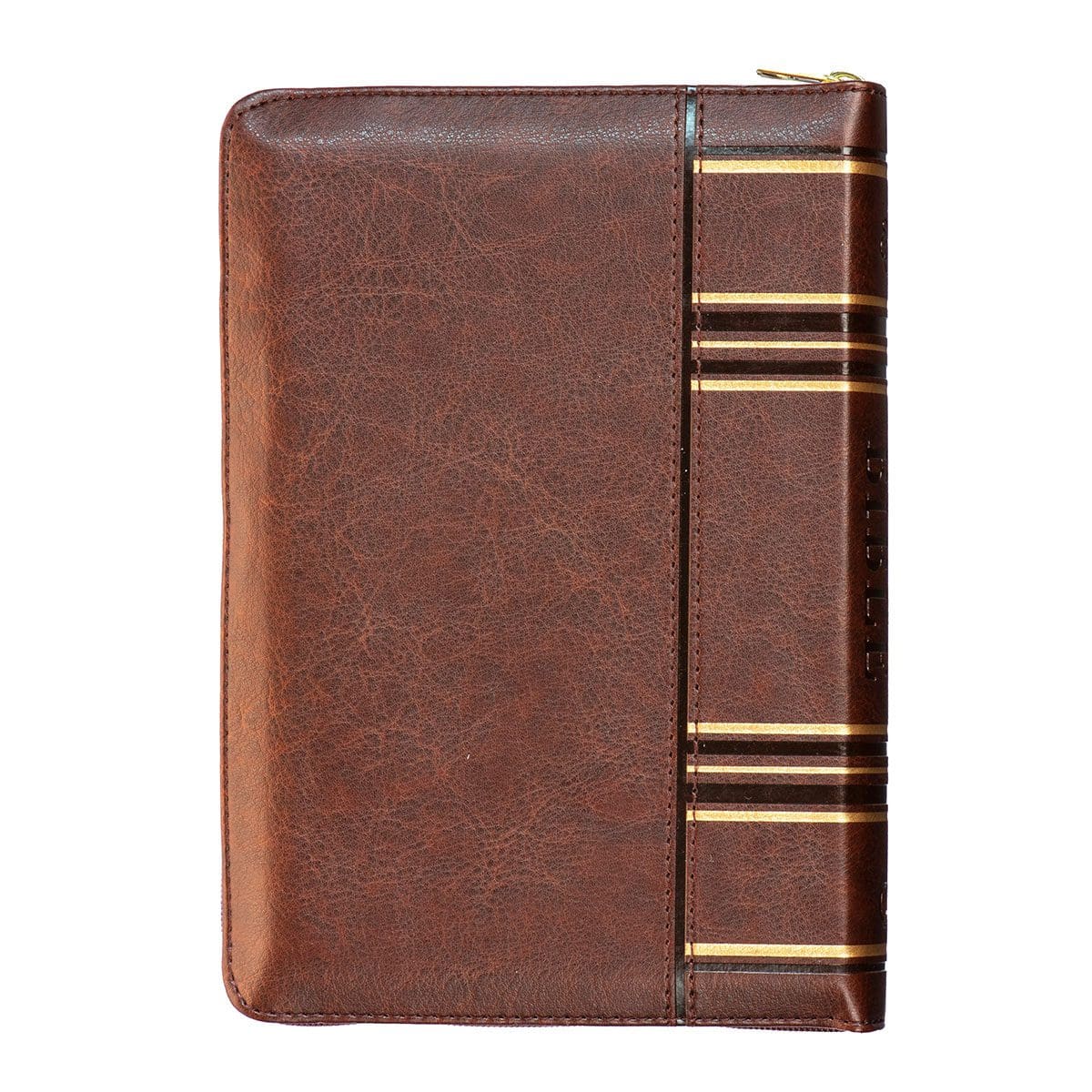 9781776370283_back ESV Dark Brown Faux Leather Compact Bible With Zip - Image 2