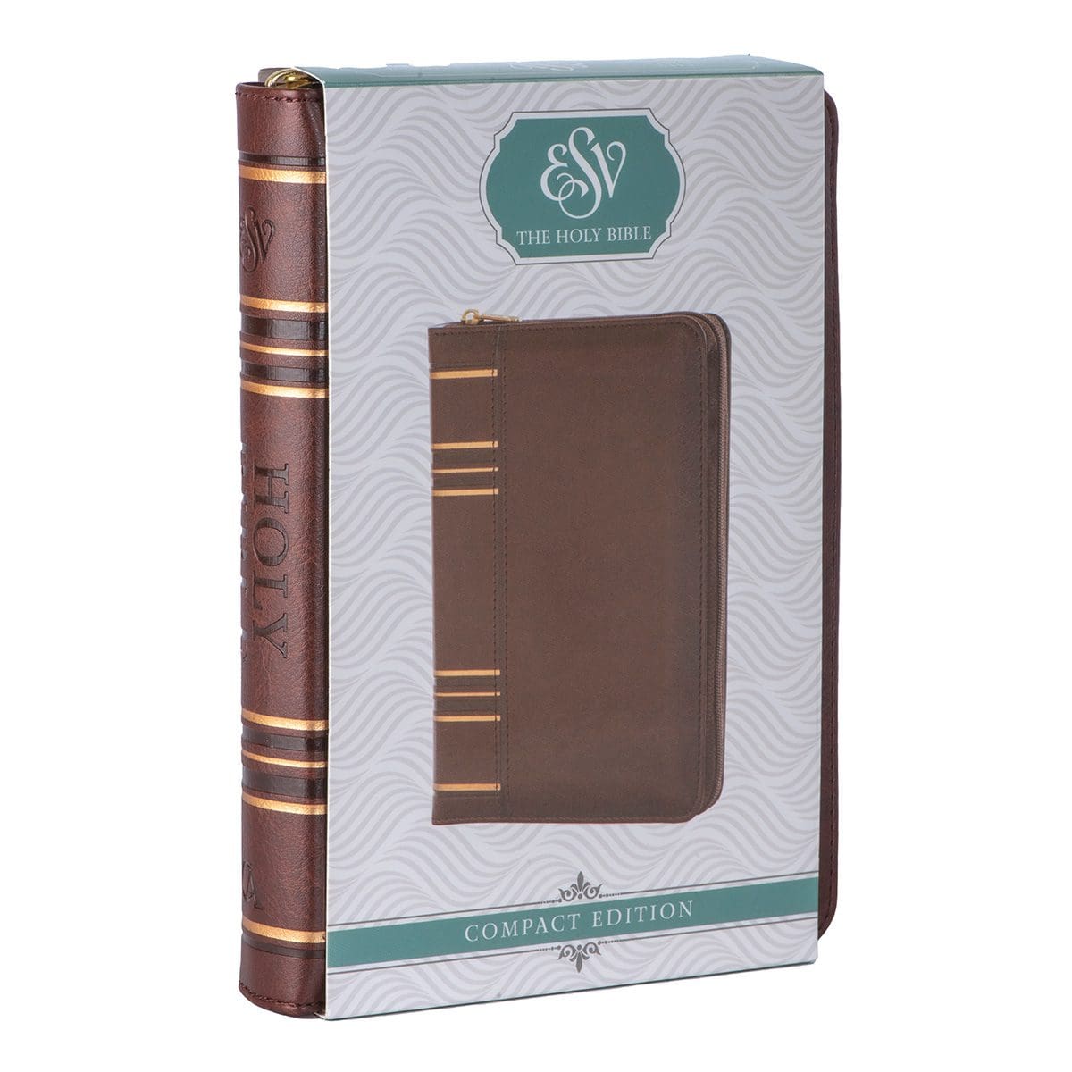 9781776370283_feature1 ESV Dark Brown Faux Leather Compact Bible With Zip - Image 3