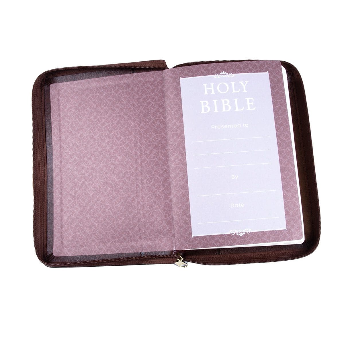 9781776370283_feature3 ESV Dark Brown Faux Leather Compact Bible With Zip - Image 5