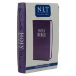 NLT Purple Faux Leather Flexcover Compact Bible - Image 3