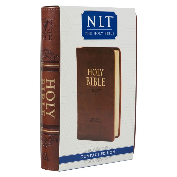 NLT Brown Faux Leather Flexcover Compact Bible - Image 3