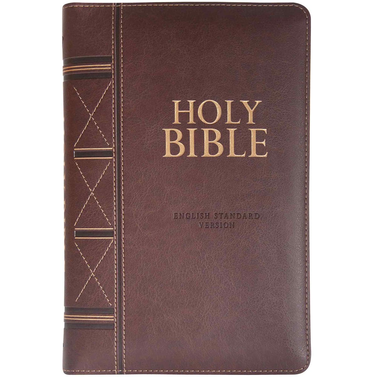 9781776370924_front ESV Dark Brown Faux Leather Standard Bible Thumb Indexed With Zip - Image 1