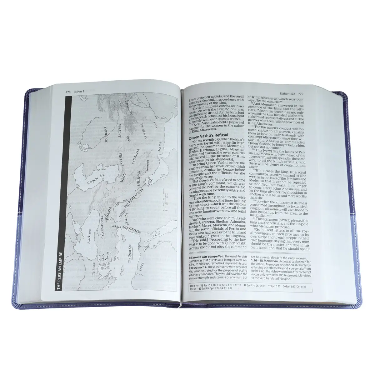 9780310446521_feature3 Amplified Study Bible Purple (Imitation Leather) - Image 4