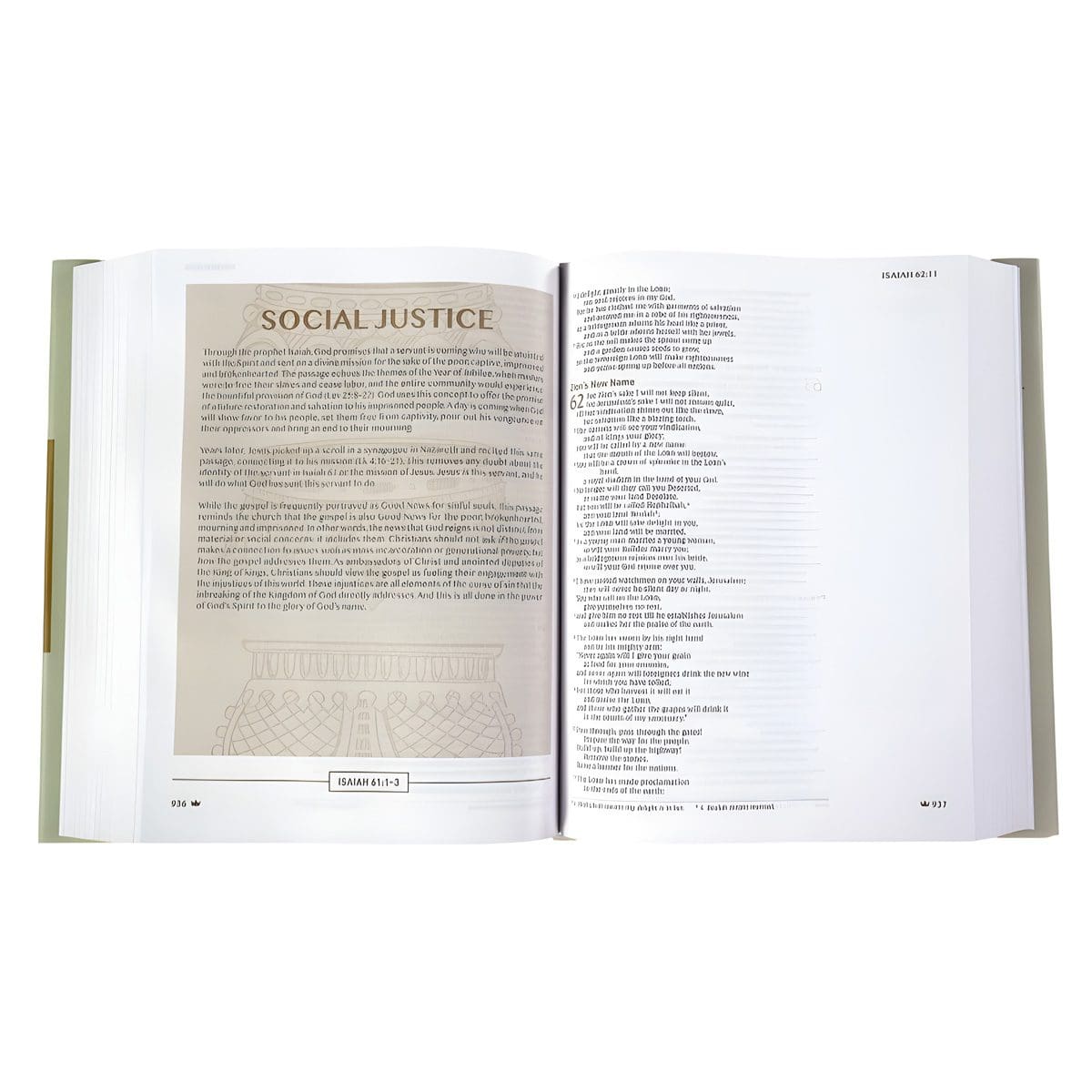 9780310454847_feature3 NIV Grey Hardcover Upside-Down Kingdom Bible Comfort Print - Image 4