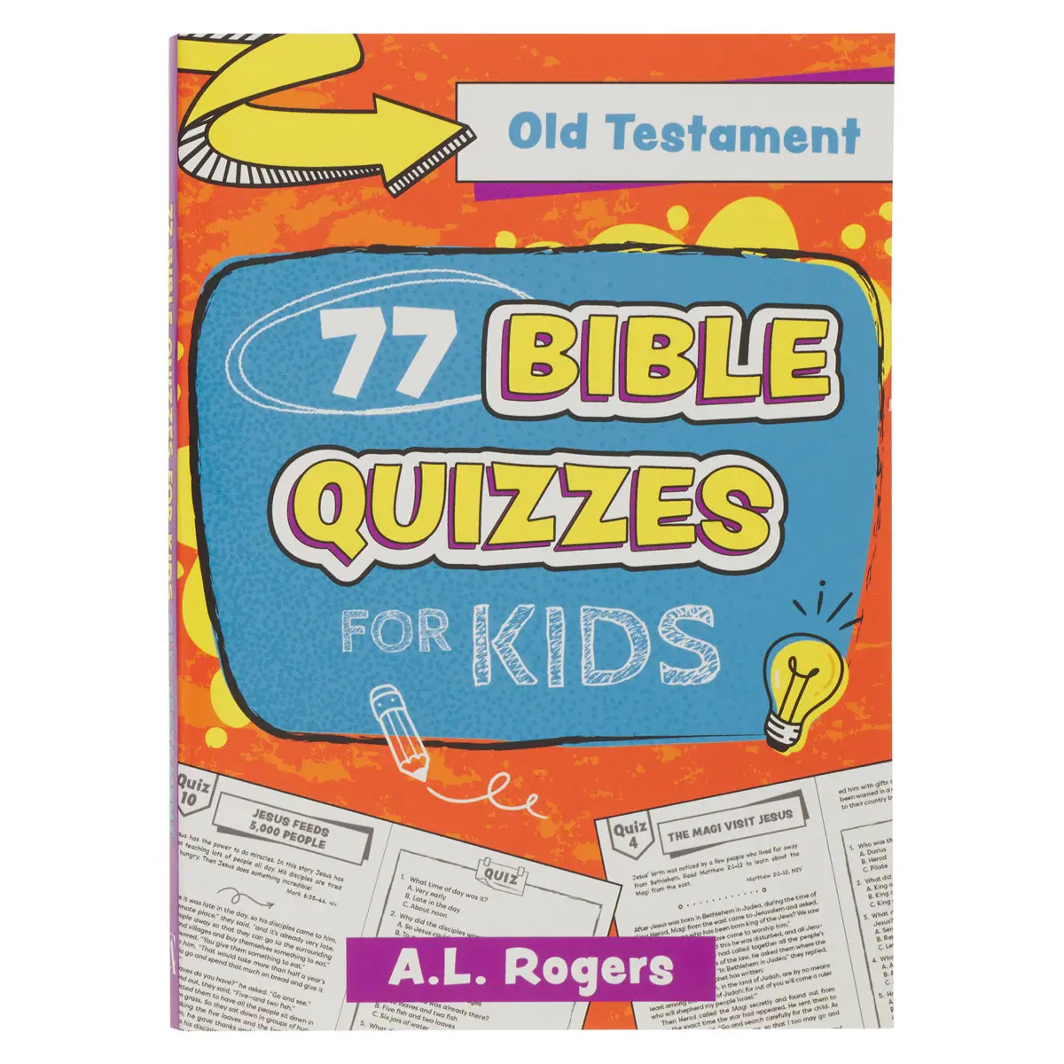 9781639528226_front 77 Bible Quizzes for Kids: Old Testament (Paperback) - Image 1