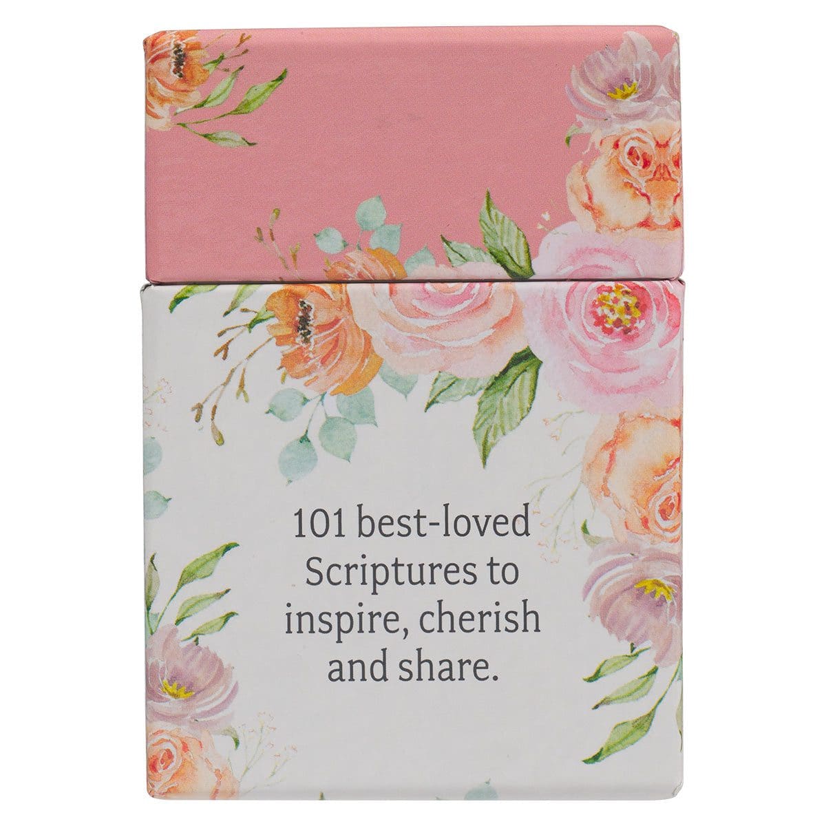1220000322554_back 101 Favorite Bible Verses For Women Boxed Cards - Image 3