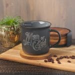 Man Of God Black And Grey Ceramic Mug - 1 Timothy 6:11 - Image 7