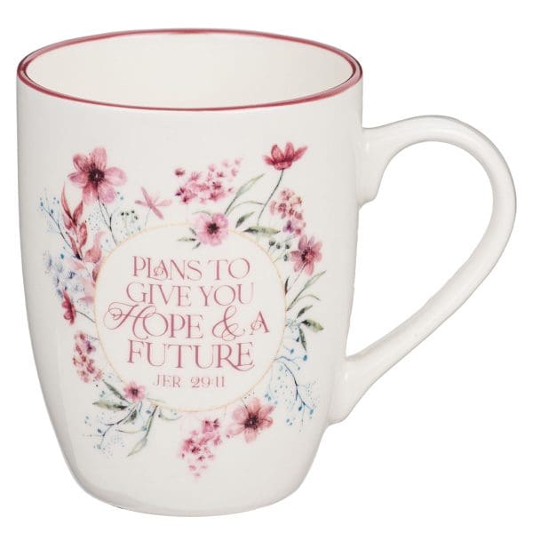 Plans To Give You Hope And A Future Floral Ceramic Mug - Jeremiah 29:11 - Image 4