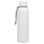 Be Strong and Courageous White Stainless Steel Water Bottle - Image 2