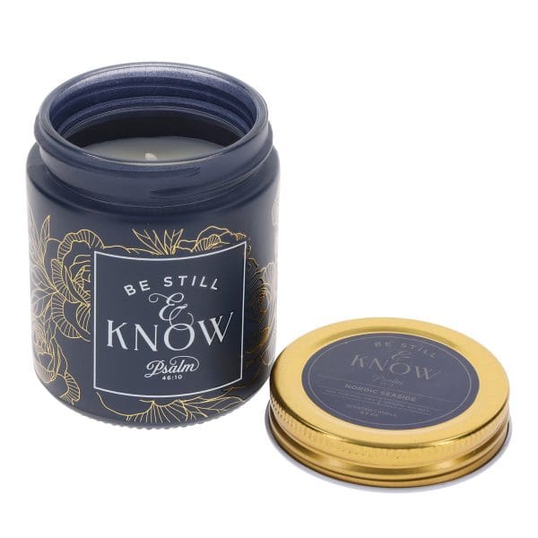 Be Still and Know Nordic Seaside Scented Candle with Screw Top Lid - Image 4