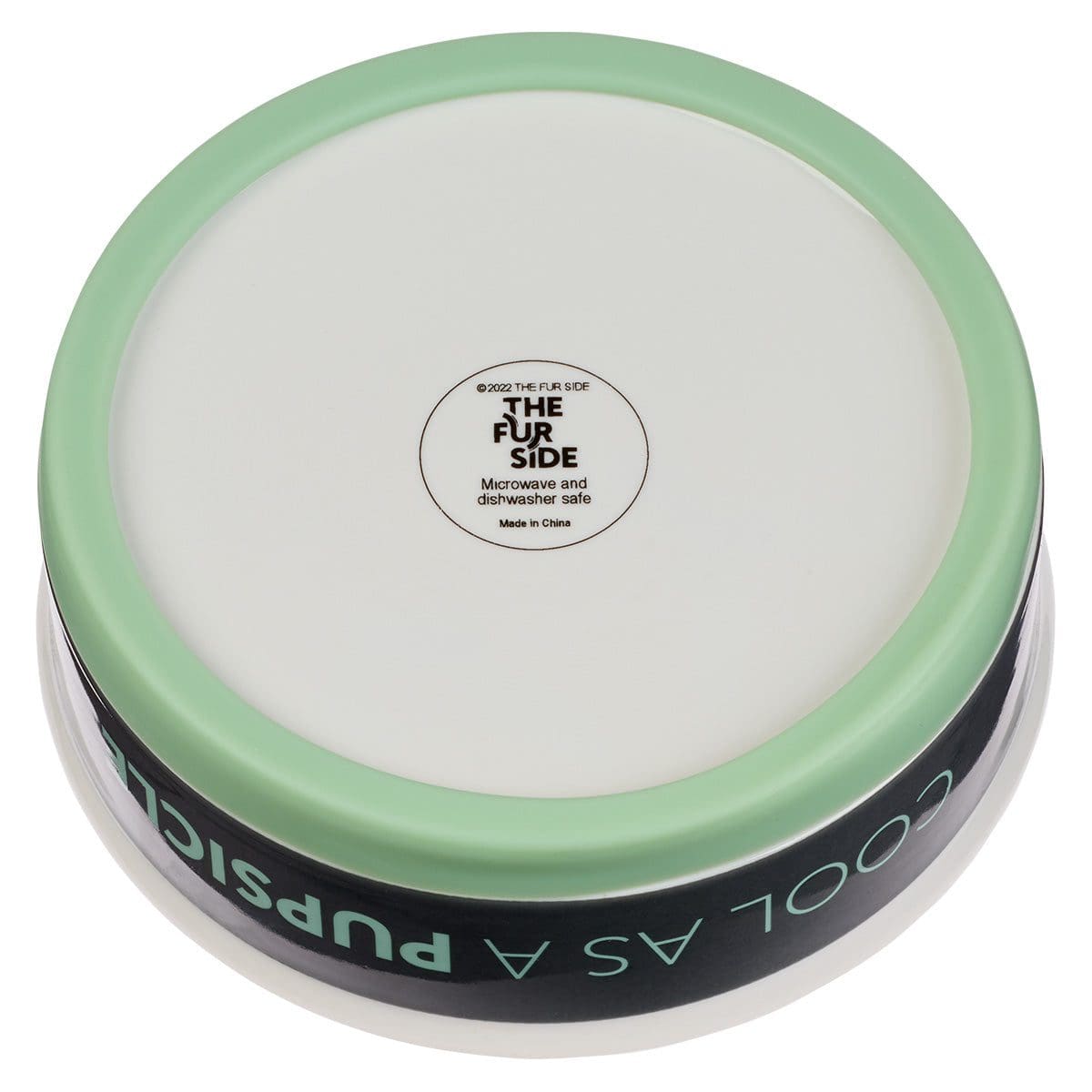 1220000370425_back Cool As A Pupsicle Grey Small Ceramic Pet Bowl - Image 5