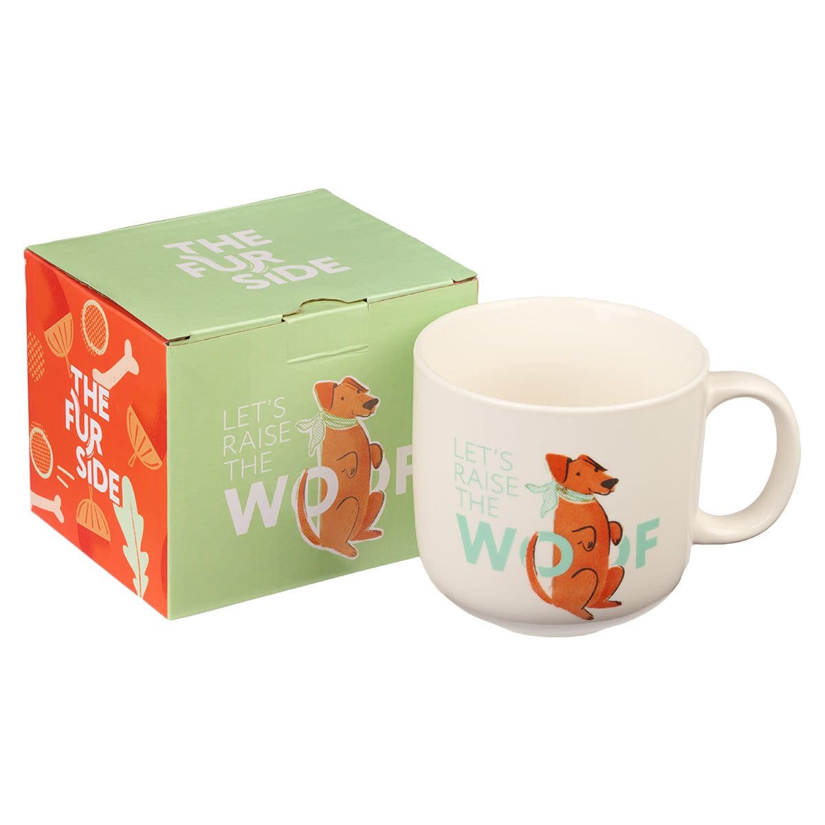 1220000370432_feature1 Let's Raise The Woof Ceramic Mug - Image 6