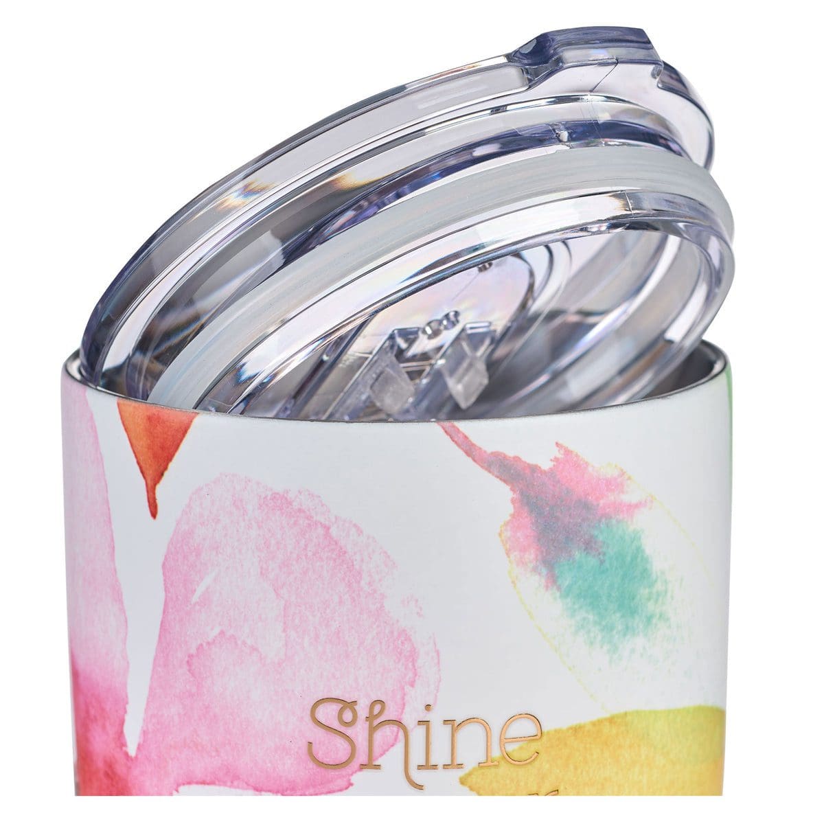 1230000109338_feature3 Shine Your Light Pink Daisies Stainless Steel Mug - Image 10