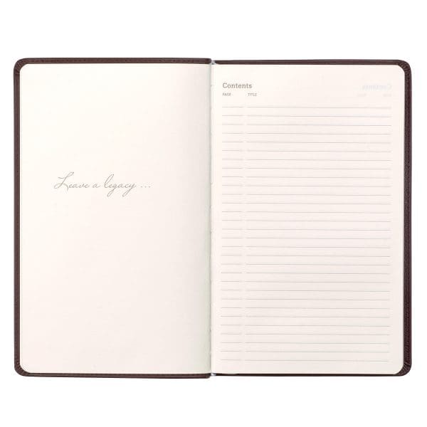 Leatherpress Cacao Brown Large Genuine African Leather Journal - Image 10
