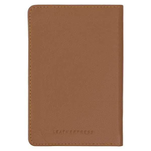 Leatherpress Biscotti Tan Genuine African Leather Pocket Journal - Image 8