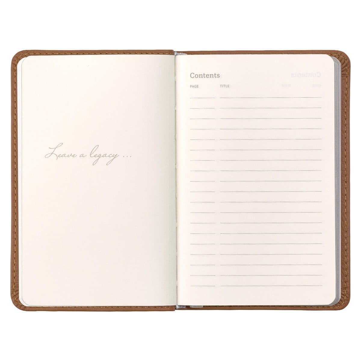 1230000122092_feature2 Leatherpress Biscotti Tan Genuine African Leather Pocket Journal - Image 10