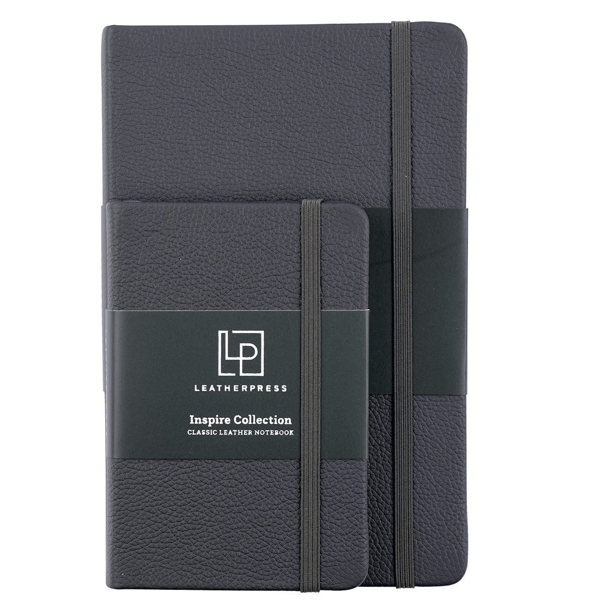 1230000122122_feature4 Leatherpress Twilight Grey Genuine African Leather Notebook - Image 9