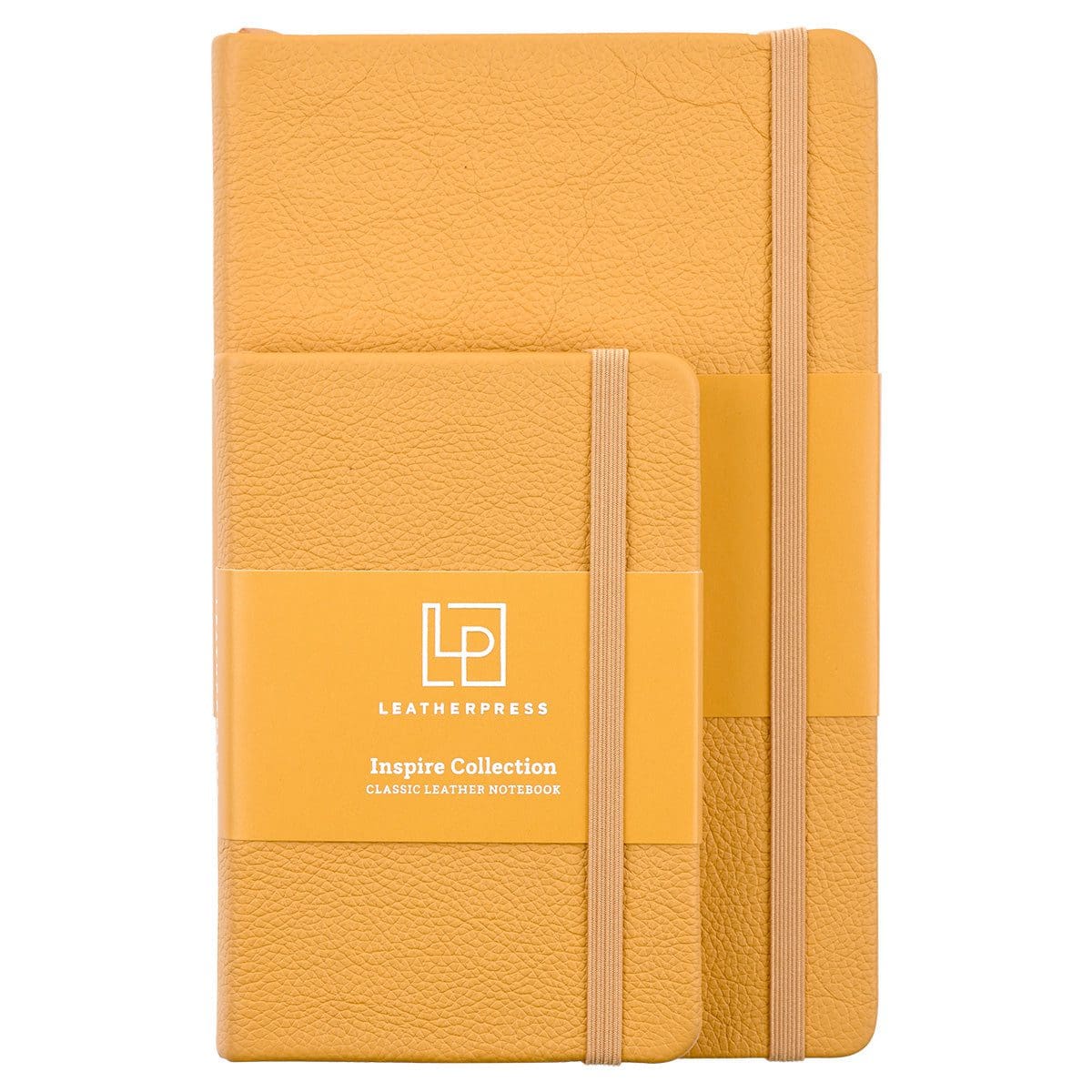 1230000122160_feature5 Leatherpress Butter Yellow Genuine African Leather Notebook - Image 14